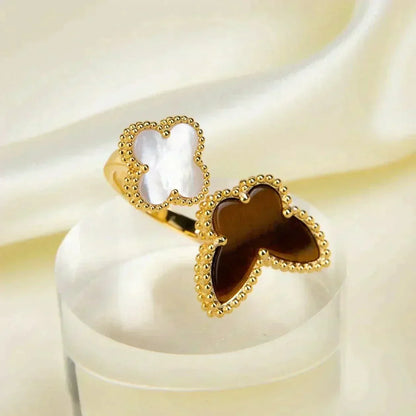 [Zalyn Jewelry ]LUCKY BETWEEN THE FINGER RING