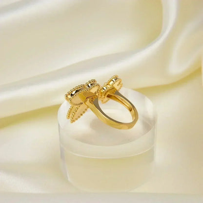 [Zalyn Jewelry ]LUCKY BETWEEN THE FINGER RING