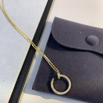 [Zalyn Jewelry ]JUSTE NECKLACE GOLD DIAMONDS
