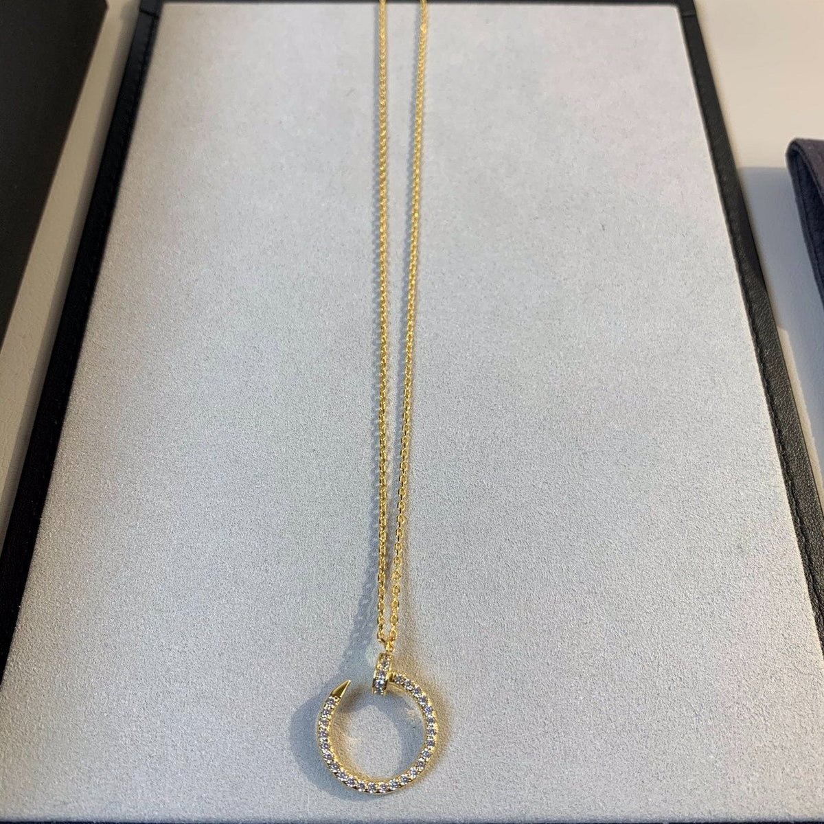 [Zalyn Jewelry ]JUSTE NECKLACE GOLD DIAMONDS