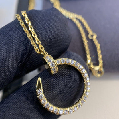 [Zalyn Jewelry ]JUSTE NECKLACE GOLD DIAMONDS