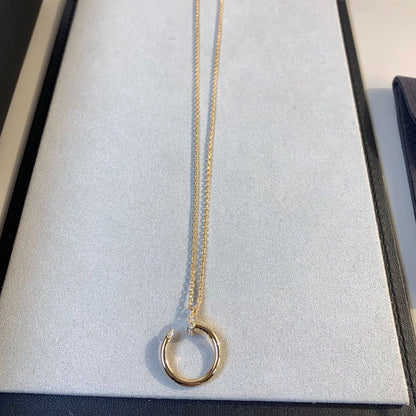 [Zalyn Jewelry ]JUSTE NECKLACE PINK GOLD