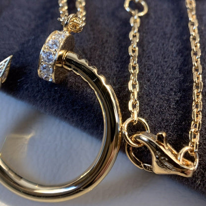 [Zalyn Jewelry ]JUSTE NECKLACE PINK GOLD
