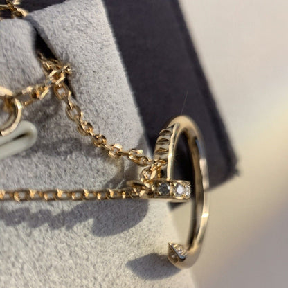 [Zalyn Jewelry ]JUSTE NECKLACE PINK GOLD