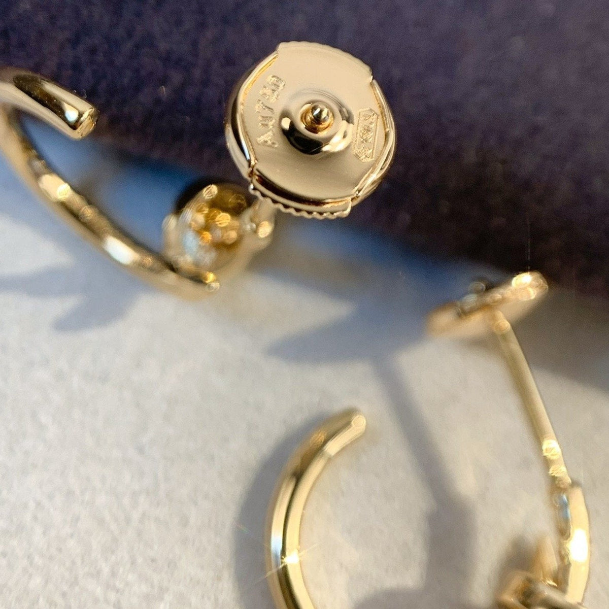 [Zalyn Jewelry ]JUSTE EARRINGS PINK GOLD