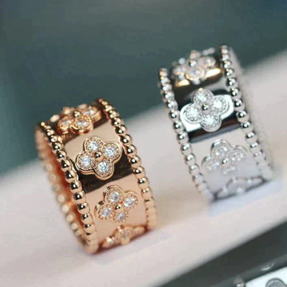 [Zalyn Jewelry ]CLOVER KALEIDOSCOPE RING 10MM