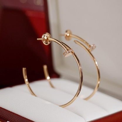 [Zalyn Jewelry ]JUSTE EARRINGS DIAMONDS 1.8MM
