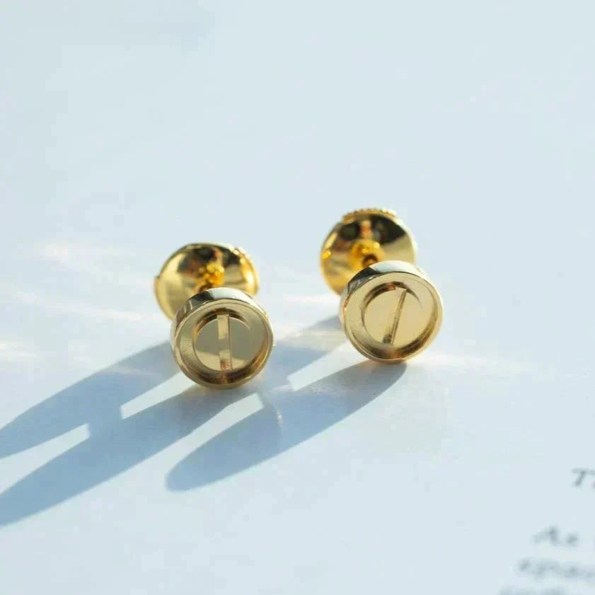 [Zalyn Jewelry ]LOVE EARRINGS GOLD 10MM