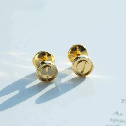 [Zalyn Jewelry ]LOVE EARRINGS GOLD 10MM