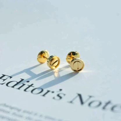 [Zalyn Jewelry ]LOVE EARRINGS GOLD 10MM