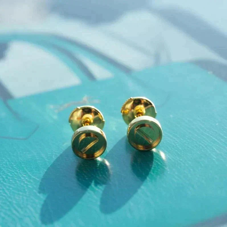 [Zalyn Jewelry ]LOVE EARRINGS GOLD 10MM