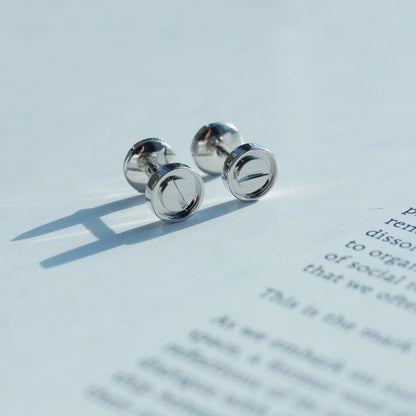 [Zalyn Jewelry ]LOVE EARRINGS SILVER 10MM