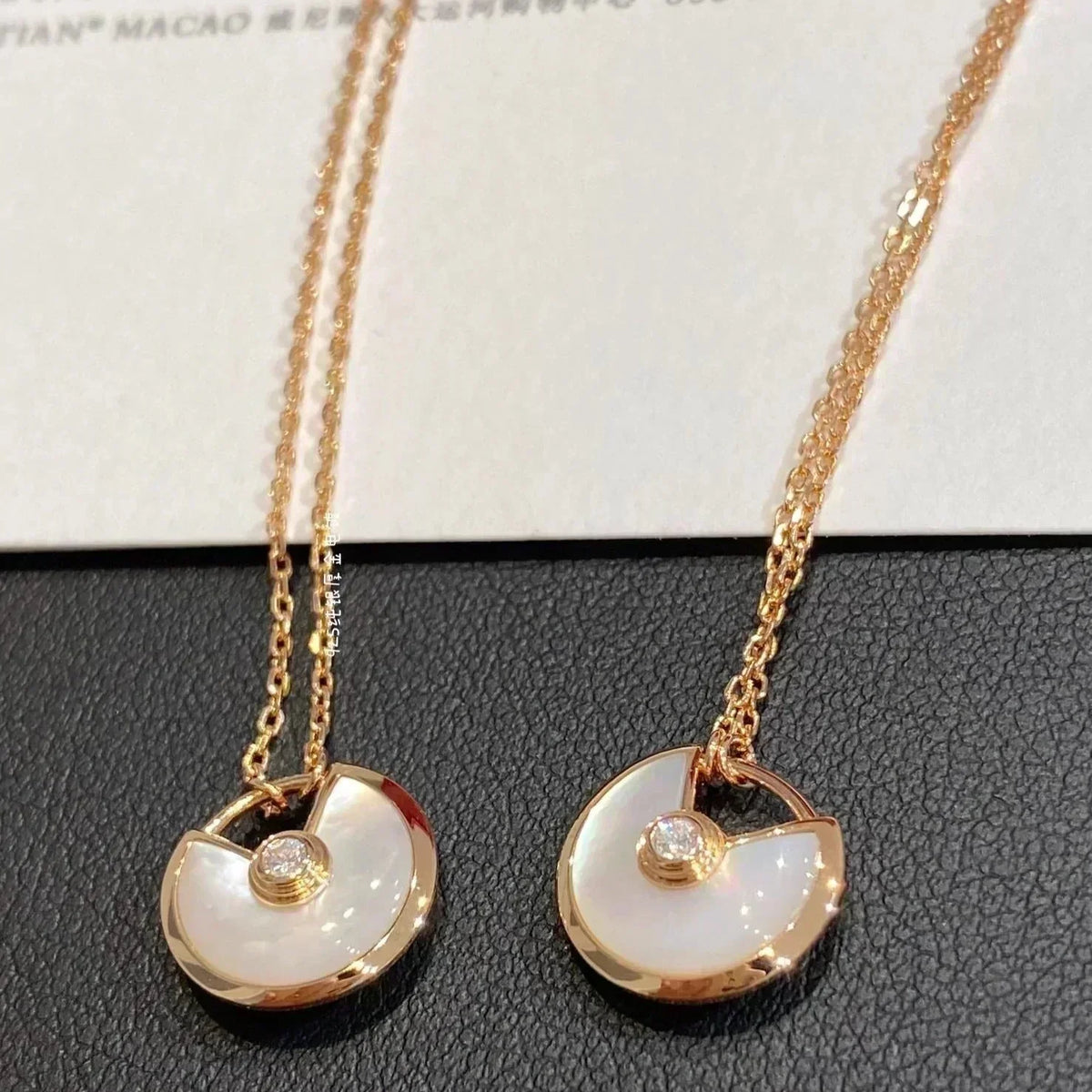 [Zalyn Jewelry ]AMULETTE ROSE GOLD MOP NECKLACE