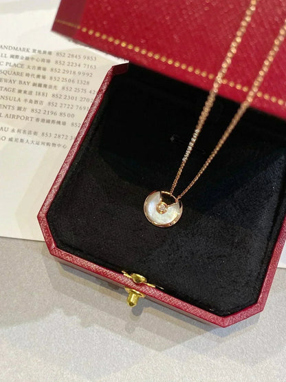 [Zalyn Jewelry ]AMULETTE ROSE GOLD MOP NECKLACE