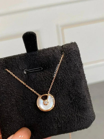 [Zalyn Jewelry ]AMULETTE ROSE GOLD MOP NECKLACE