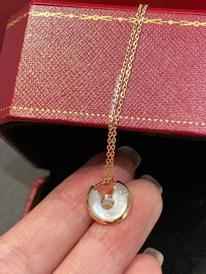 [Zalyn Jewelry ]AMULETTE ROSE GOLD MOP NECKLACE