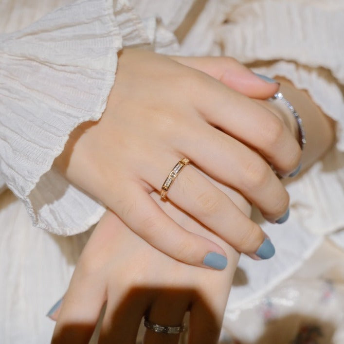 [Zalyn Jewelry ]LOVE RING 2.65MM DIAMOND