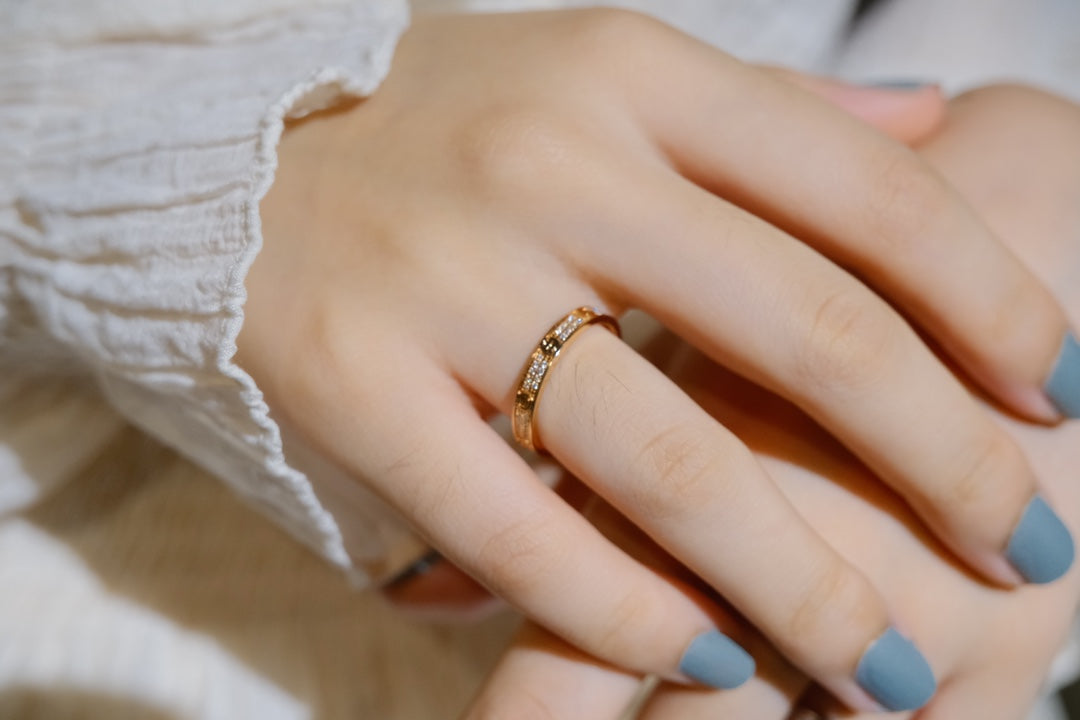 [Zalyn Jewelry ]LOVE RING 2.65MM DIAMOND