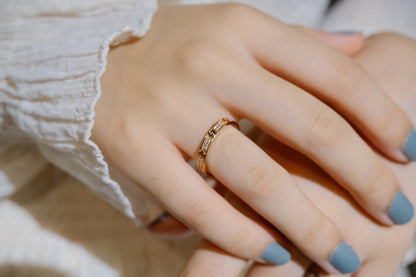 [Zalyn Jewelry ]LOVE RING 2.65MM DIAMOND