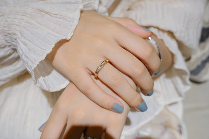 [Zalyn Jewelry ]LOVE RING 2.65MM DIAMOND