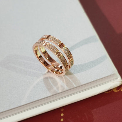 [Zalyn Jewelry ]LOVE RING 2.65MM DIAMOND