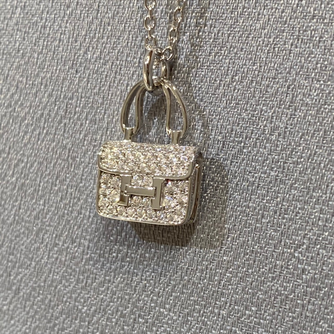 [Zalyn]CONSTANCE PEDANT DIAMOND NECKLACE