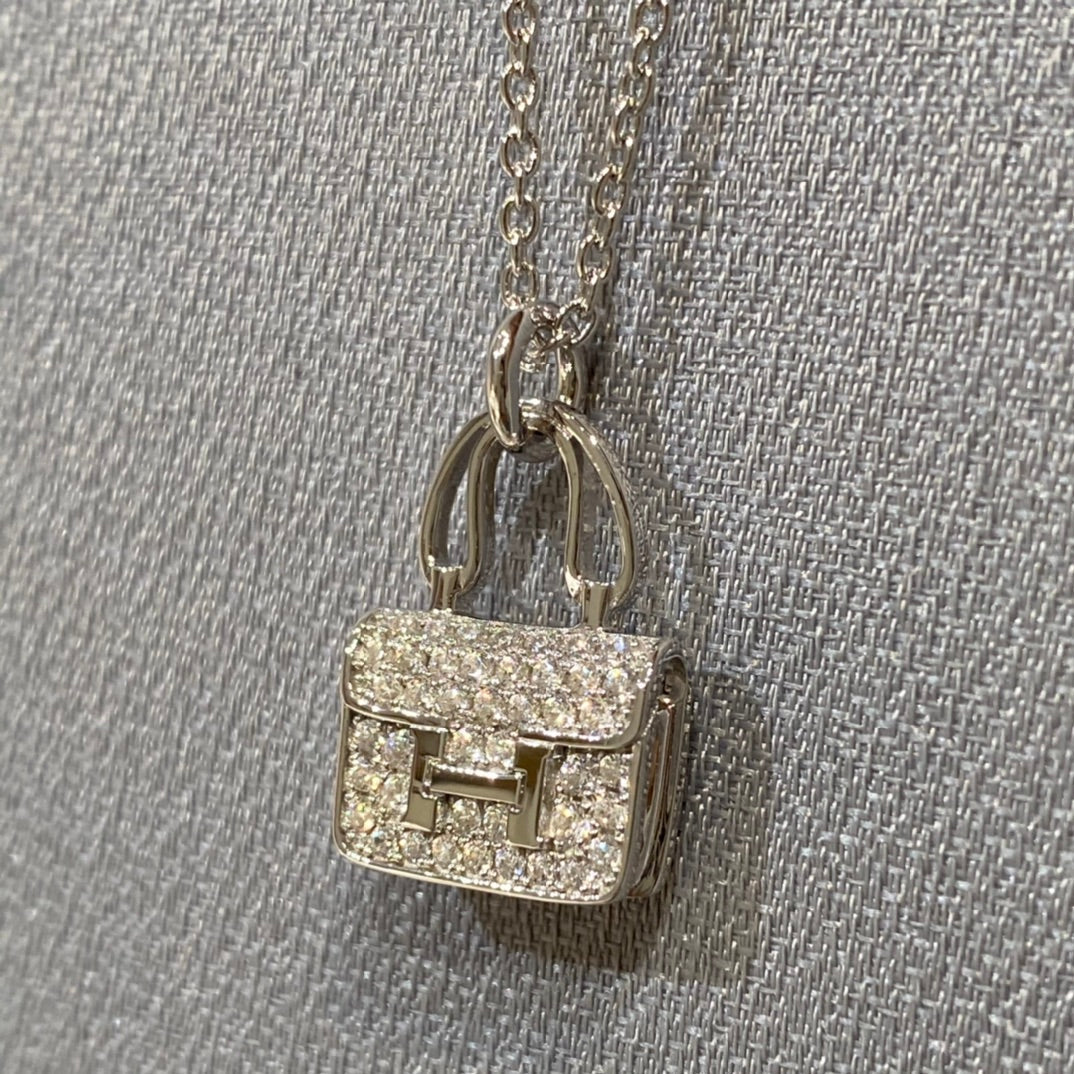 [Zalyn]CONSTANCE PEDANT DIAMOND NECKLACE