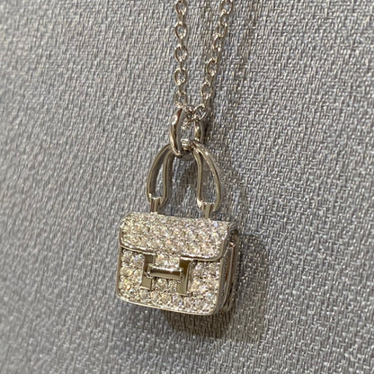 [Zalyn]CONSTANCE PEDANT DIAMOND NECKLACE