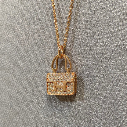 [Zalyn]CONSTANCE PEDANT DIAMOND NECKLACE