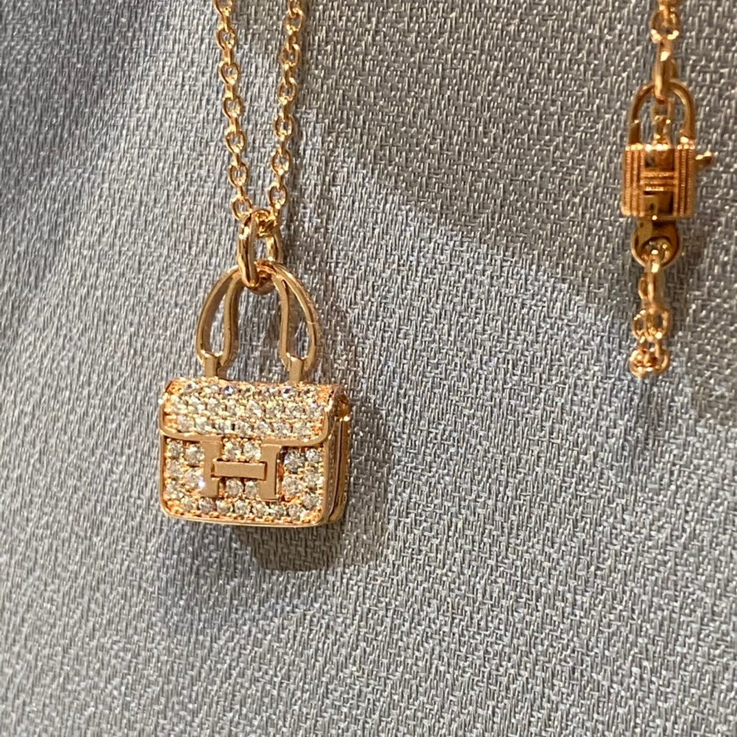 [Zalyn]CONSTANCE PEDANT DIAMOND NECKLACE