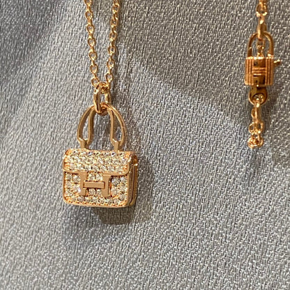 [Zalyn]CONSTANCE PEDANT DIAMOND NECKLACE