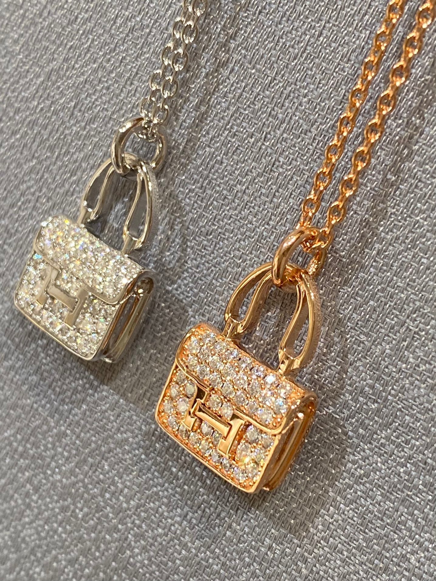 [Zalyn]CONSTANCE PEDANT DIAMOND NECKLACE