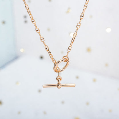 [Zalyn]ECHAPPEE NECKLACE ROSE GOLD