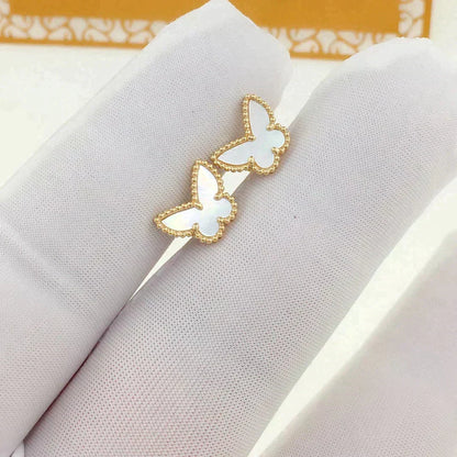 [Zalyn Jewelry ]SWEET BUTTERFLY MOP EARSTUDS