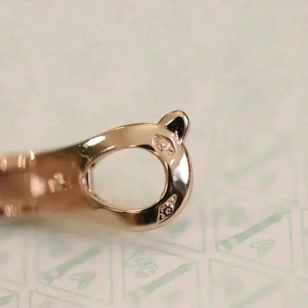 [Zalyn Jewelry ]CLOVER MEDIUM 1 MOTIFS FUll DIAMOND EARRINGS