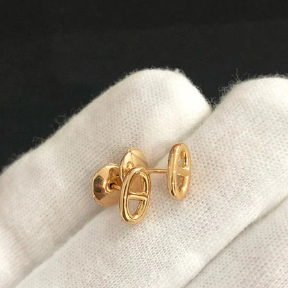 [Zalyn]CHAINE SMALL EARRINGS GOLD AND SILVER