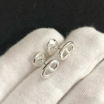 [Zalyn]CHAINE SMALL EARRINGS GOLD AND SILVER