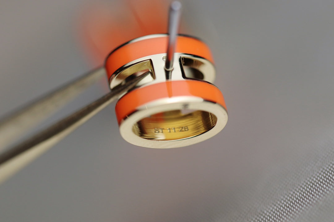 [Zalyn]MINI POP H EARRINGS ORANGE
