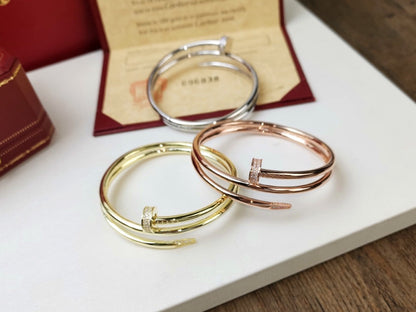[Zalyn Jewelry ]JUSTE BRACELET 3.5MM DOUBLE ROW DIAMOND