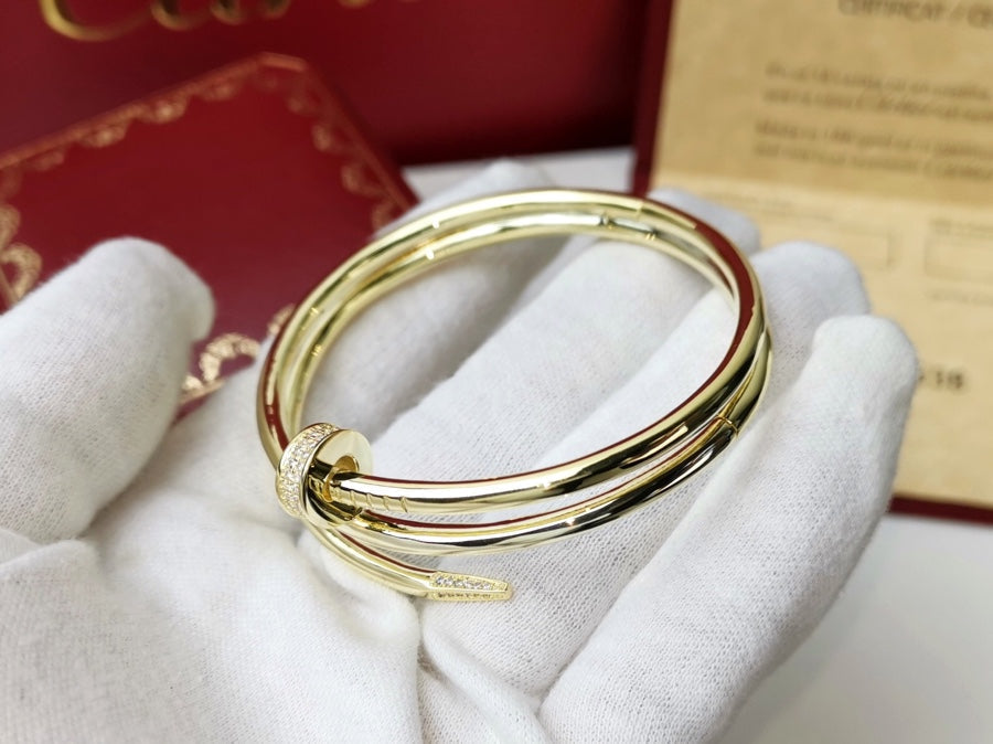 [Zalyn Jewelry ]JUSTE BRACELET 3.5MM DOUBLE ROW DIAMOND