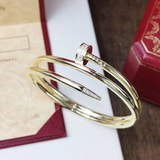 [Zalyn Jewelry ]JUSTE BRACELET 3.5MM DOUBLE ROW DIAMOND