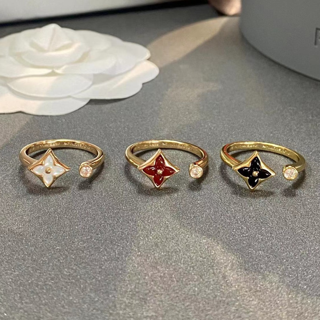 [Zalyn]STAR 1 DIAMOND OPEN RING