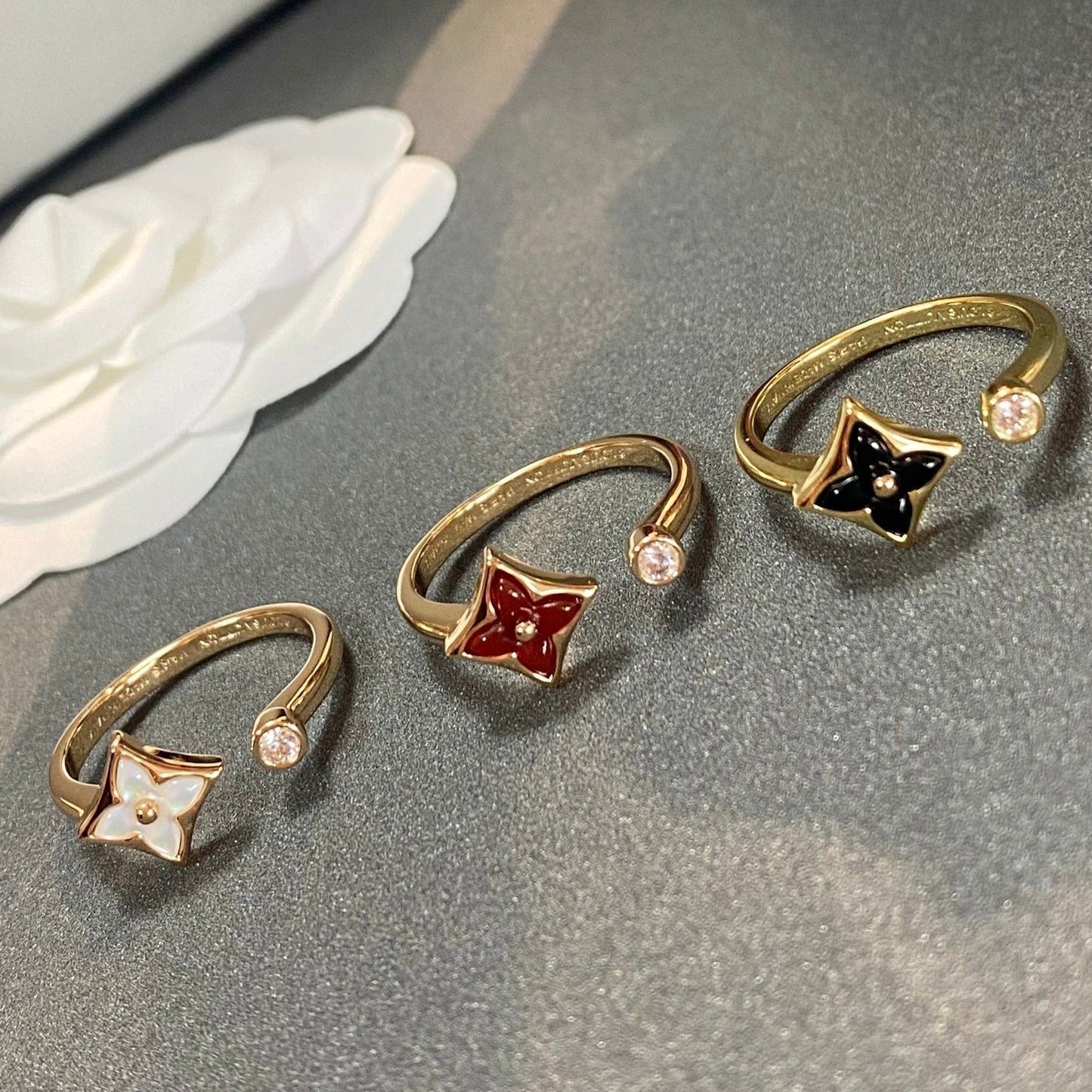 [Zalyn]STAR 1 DIAMOND OPEN RING