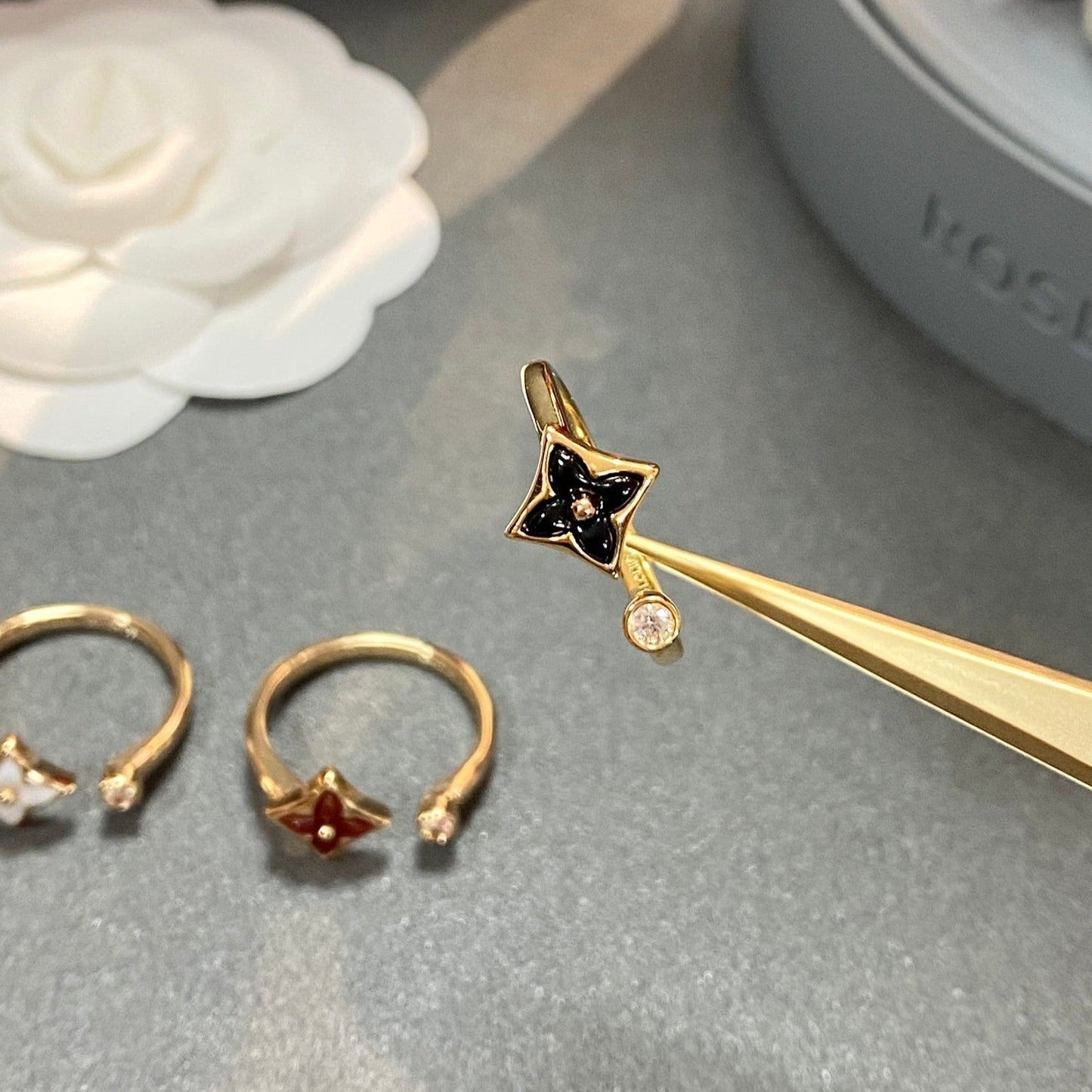 [Zalyn]STAR 1 DIAMOND OPEN RING
