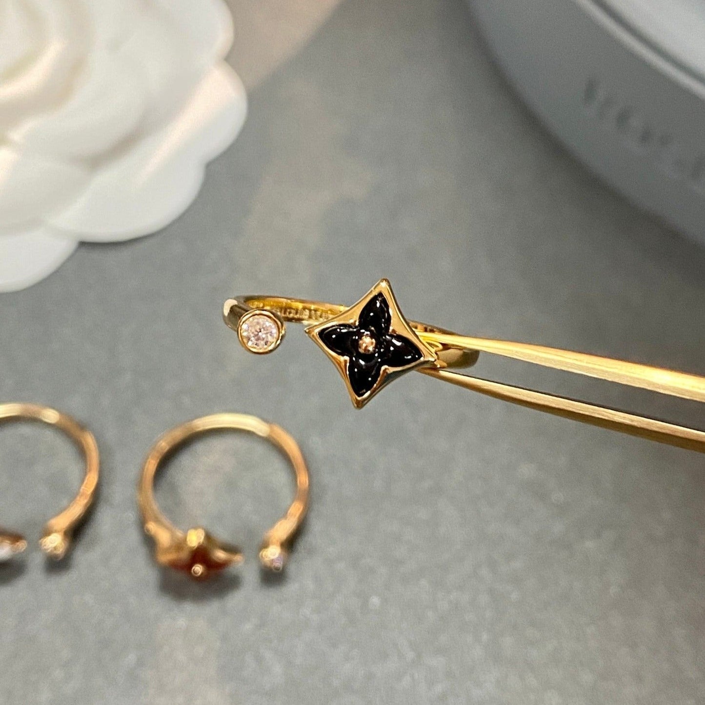[Zalyn]STAR 1 DIAMOND OPEN RING
