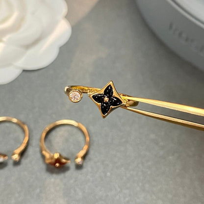 [Zalyn]STAR 1 DIAMOND OPEN RING
