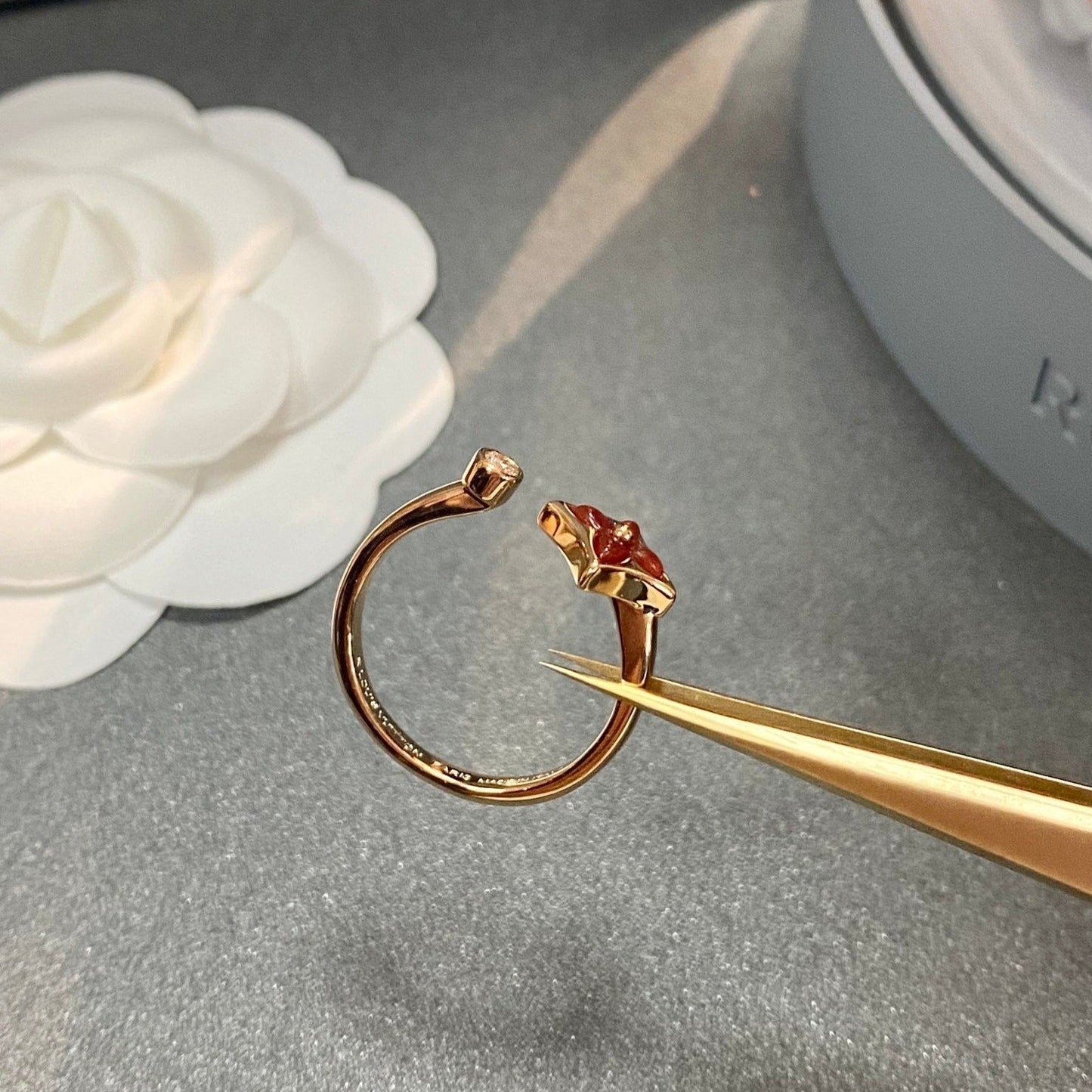 [Zalyn]STAR 1 DIAMOND OPEN RING