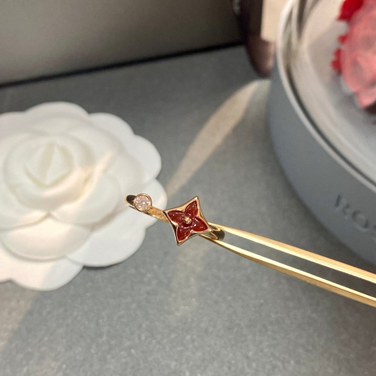 [Zalyn]STAR 1 DIAMOND OPEN RING