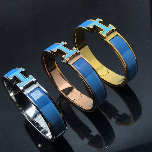 [Zalyn]H BRACELET BLUE RAINBOW CERAMIC