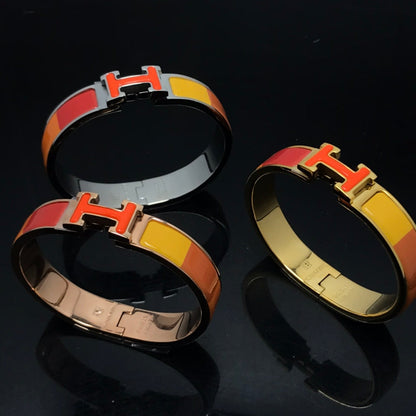 [Zalyn]H BRACELET ORANGE RAINBOW CERAMIC